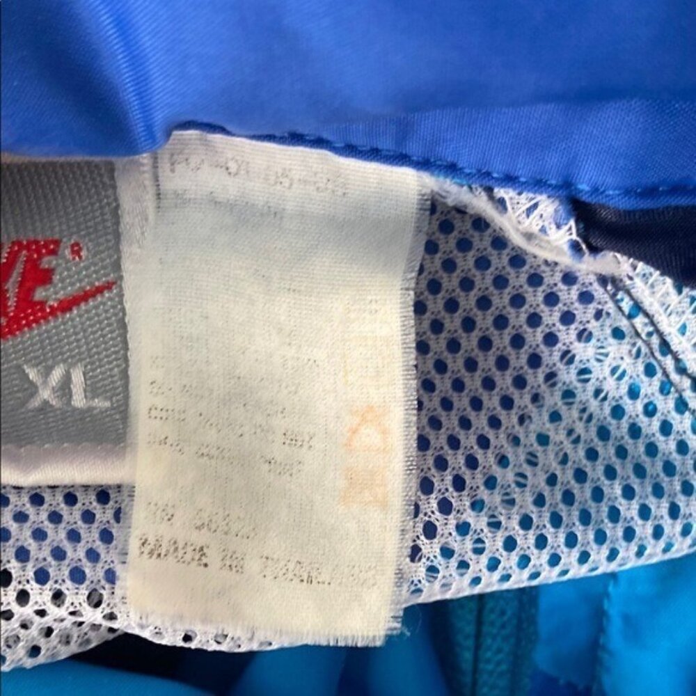 Vintage Nike Windbreaker Jacket Blue Colorblock 90s Retro Mens XL Lightweight - Picture 4 of 16